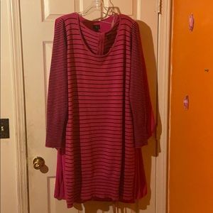 Pink & Black Sweater Dress